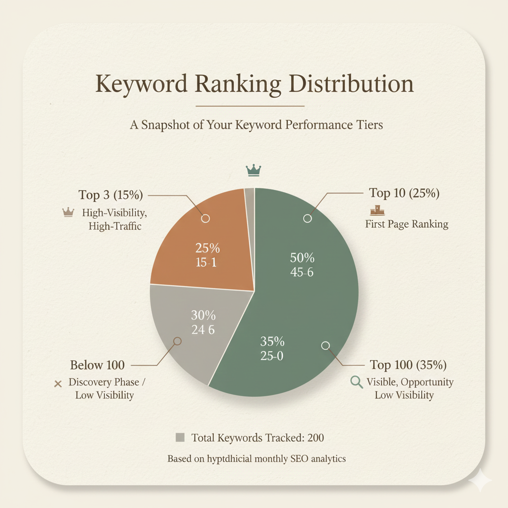 keyword rankind distribution